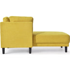 Single Linen Fabric Chaise Lounge, 65"W