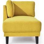 Single Linen Fabric Chaise Lounge, 65"W
