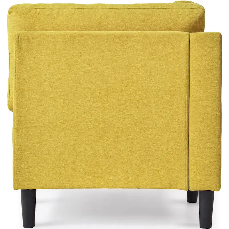 Single Linen Fabric Chaise Lounge, 65"W