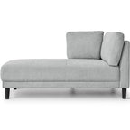 Single Linen Fabric Chaise Lounge, 65"W