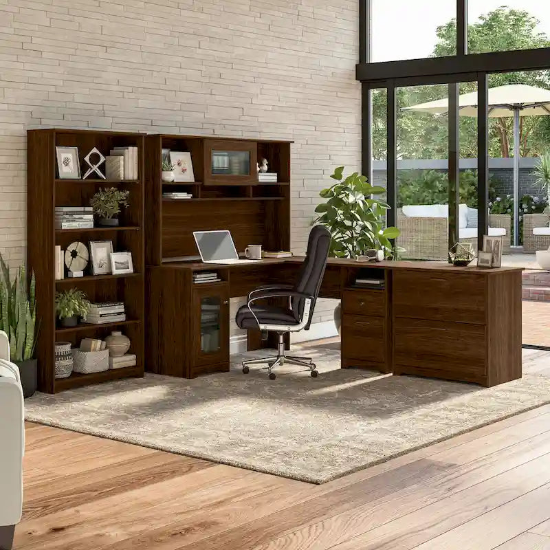 Cabot 60W L Shaped Computer Desk with Storage by