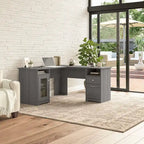 Cabot 60W L Shaped Computer Desk with Storage by