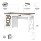 Key West 54W Computer Desk with Storage by
