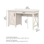 Key West 54W Computer Desk with Storage by
