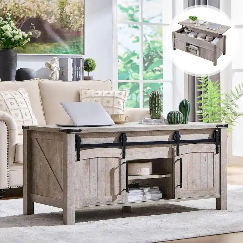 Farmhouse Lift Top Coffee Table, 48"W x 22"D