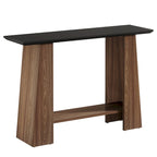 47 Narrow Wood Sofa Table with Storage for Living Room Small Spaces - 47.24 W x 13.78 D x 35.43 H