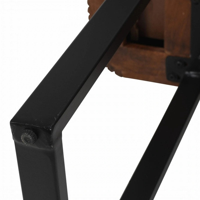 Mango Wood Console Table with 2 Fluted Drawers