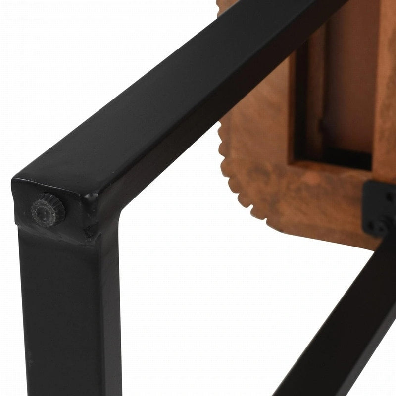 Mango Wood Console Table with 2 Fluted Drawers