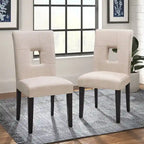 Brda Keyhole Back Dining Chairs (Set of 2) - Dining Chair