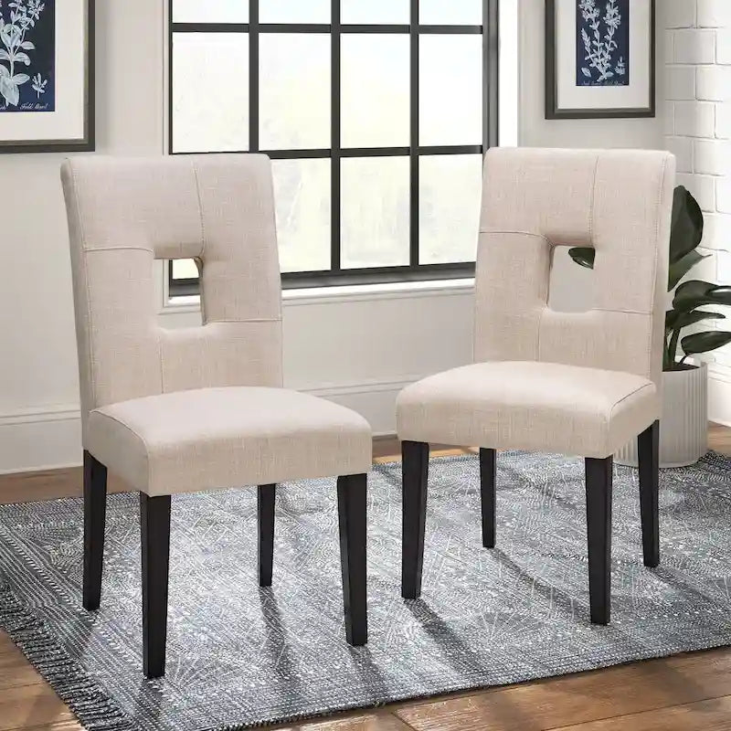 Brda Keyhole Back Dining Chairs (Set of 2) - Dining Chair