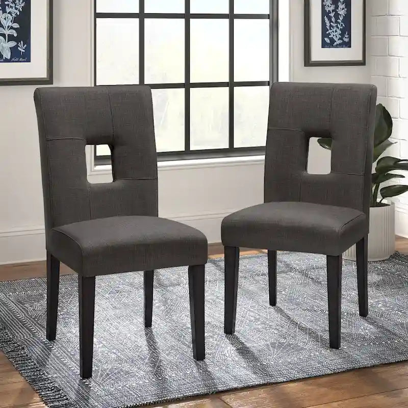 Brda Keyhole Back Dining Chairs (Set of 2) - Dining Chair