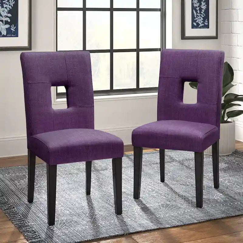 Brda Keyhole Back Dining Chairs (Set of 2) - Dining Chair