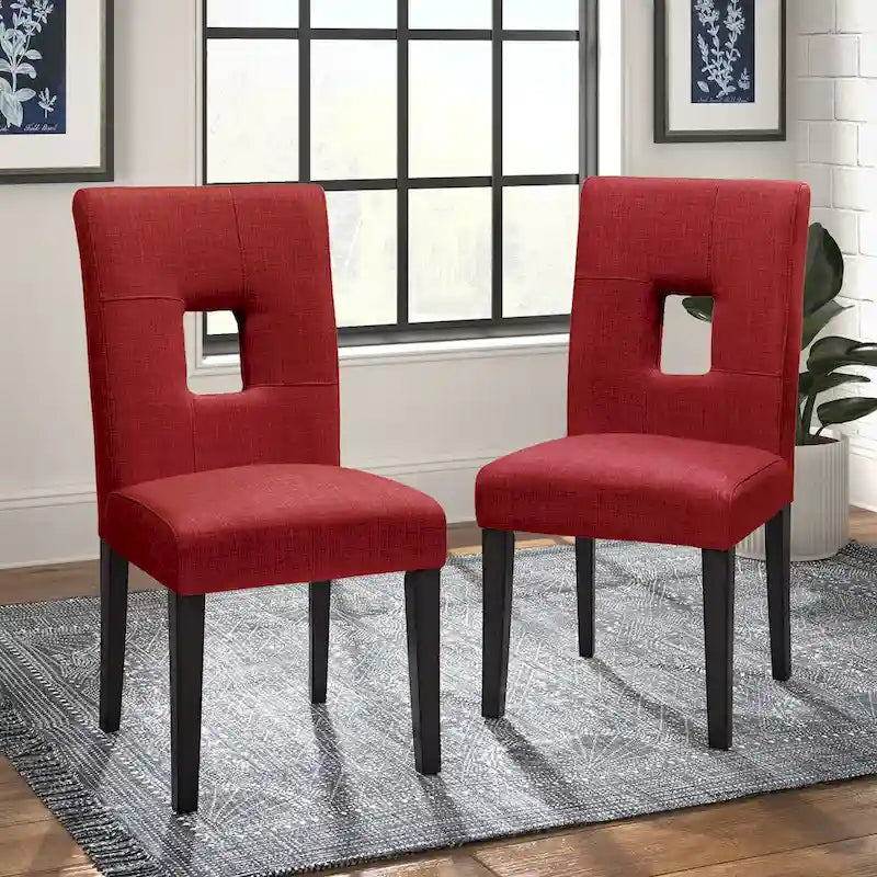 Brda Keyhole Back Dining Chairs (Set of 2) - Dining Chair