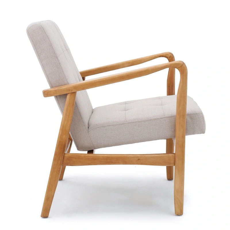 Brayden Mid-century Fabric Club Chair by