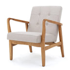 Brayden Mid-century Fabric Club Chair by