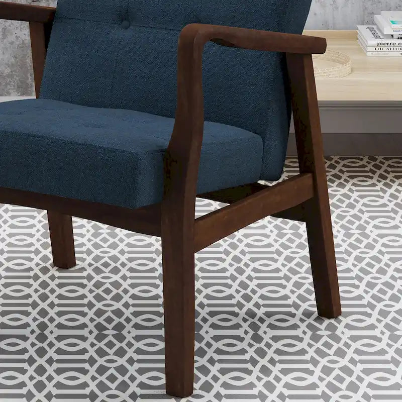 Brayden Mid-century Fabric Club Chair by