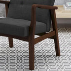 Brayden Mid-century Fabric Club Chair by