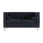 Adelaide Mid Century Modern Loveseat - Tufted Cushion Chair with Solid Wooden Legs for Living Room