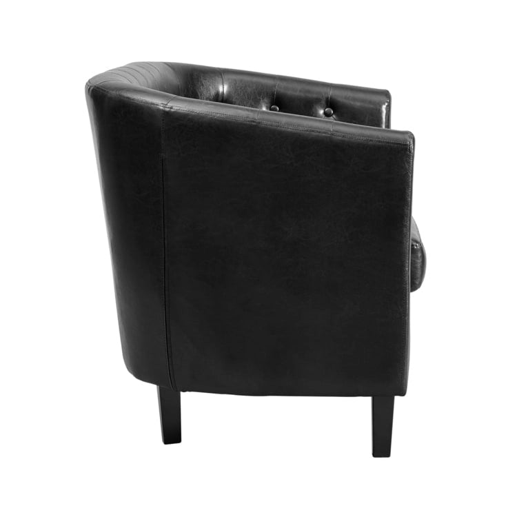 Adelaide Mid Century Modern Loveseat - Tufted Cushion Chair with Solid Wooden Legs for Living Room