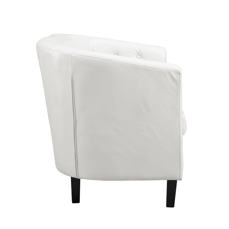 Adelaide Mid Century Modern Loveseat - Tufted Cushion Chair with Solid Wooden Legs for Living Room