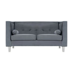 Adelaide Mid Century Modern Loveseat - Tufted Cushion Chair with Solid Wooden Legs for Living Room