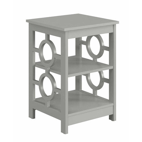 3-Shelf Ring End Table