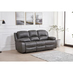Bonded Leather Power Rclining 3-seat Sofa Couch 8018