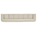 Beige Linen Modular Sofa, 4-6 Seat, 117.6-164.8"W