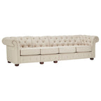Beige Linen Modular Sofa, 4-6 Seat, 117.6-164.8"W