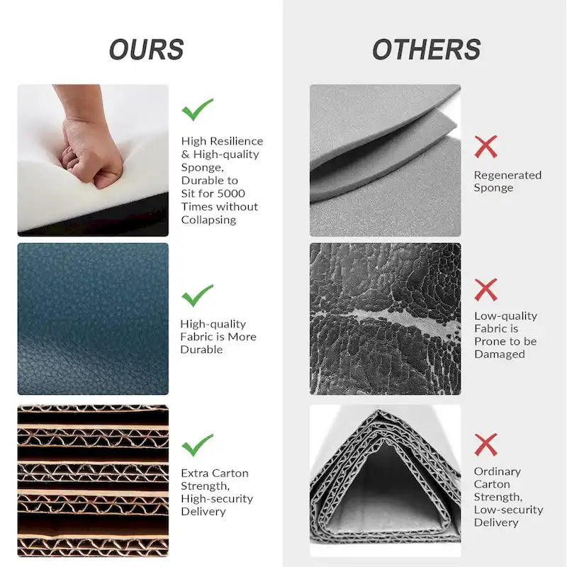 Felipe Modern Genuine Leather Swivel Chair With Tufted Back Set of 2 By