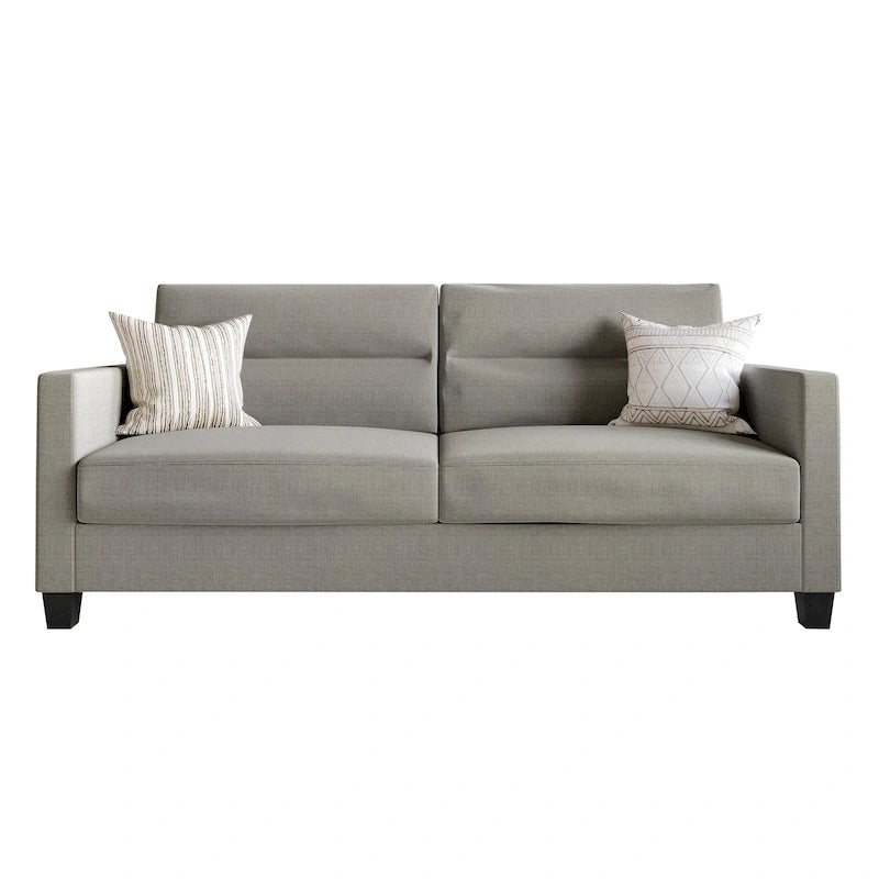 Clean and Minimalist Linen Upholstered Sofa