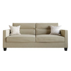 Clean and Minimalist Linen Upholstered Sofa