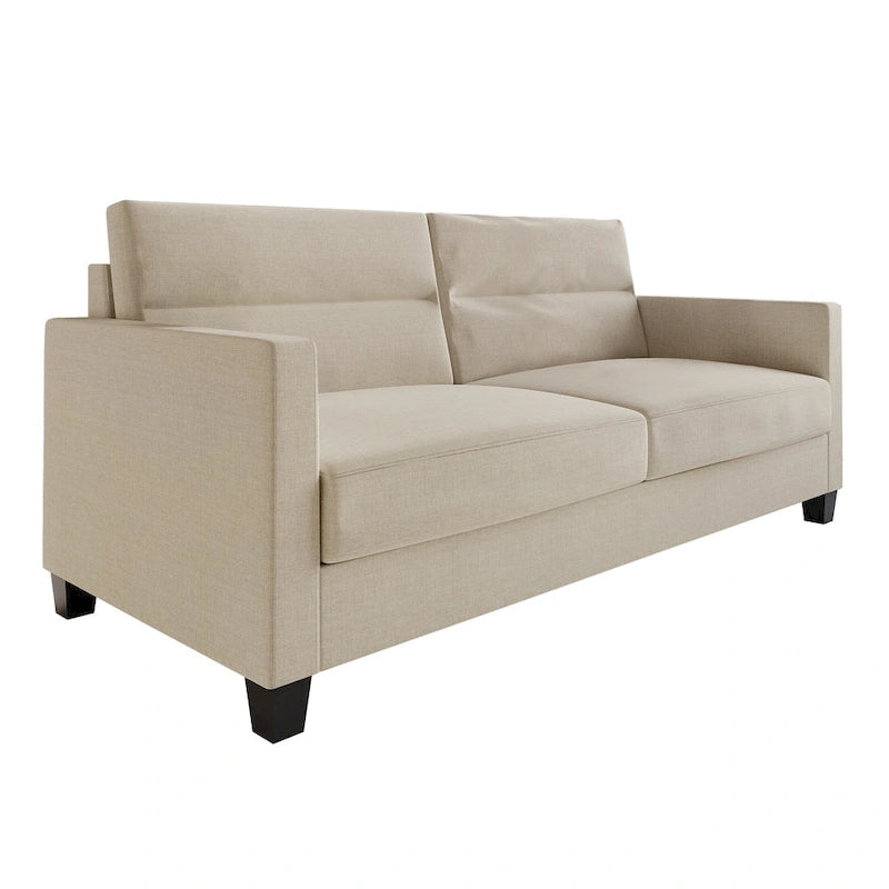 Clean and Minimalist Linen Upholstered Sofa