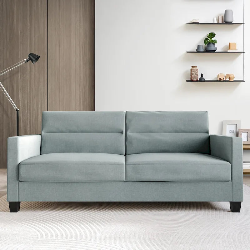 Clean and Minimalist Linen Upholstered Sofa