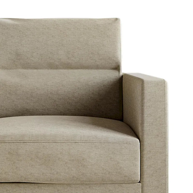 Clean and Minimalist Linen Upholstered Sofa