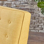 Mid-Century Button Tufted Fabric Recliner, 27"W