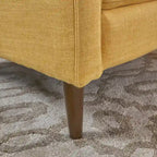 Mid-Century Button Tufted Fabric Recliner, 27"W