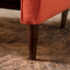 Mid-Century Button Tufted Fabric Recliner, 27"W