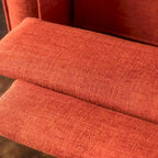 Mid-Century Button Tufted Fabric Recliner, 27"W