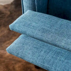 Mid-Century Button Tufted Fabric Recliner, 27"W