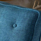 Mid-Century Button Tufted Fabric Recliner, 27"W