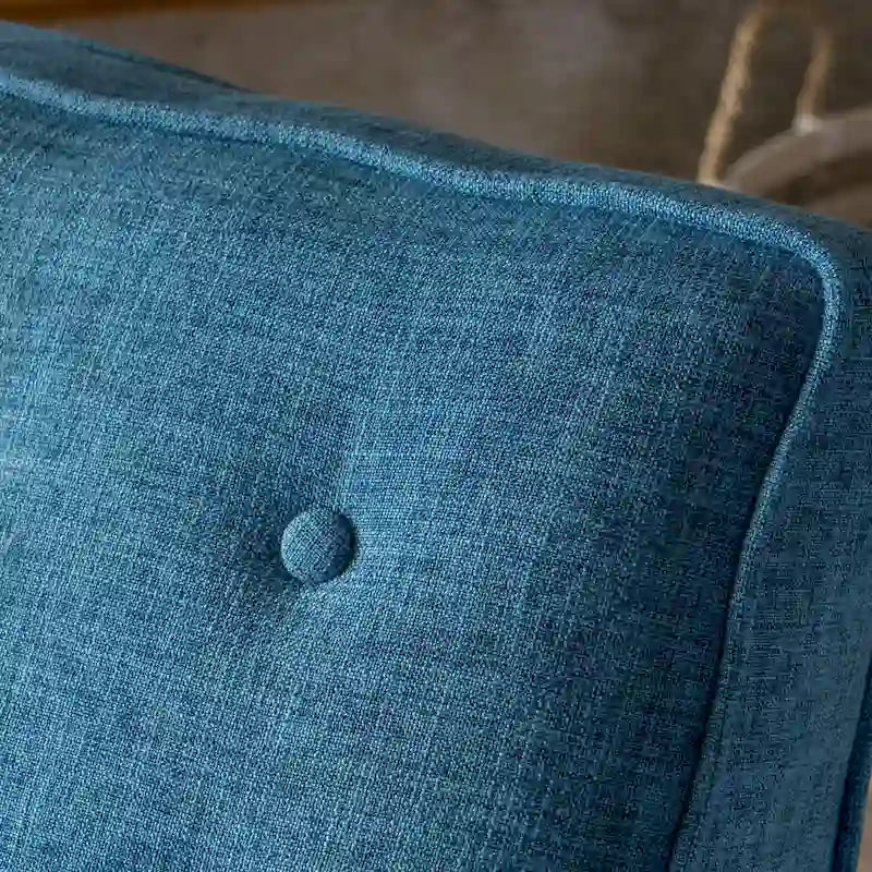 Mid-Century Button Tufted Fabric Recliner, 27"W