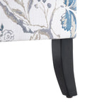 Club Chair Linen Upholstered Accent Armchair with Nailhead Trim and Wood Legs, Rivets design