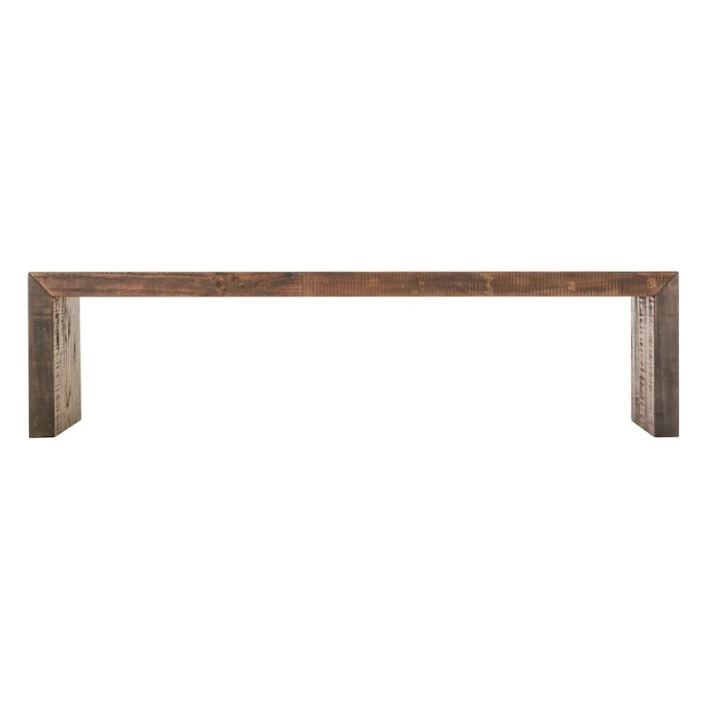 Large Wood Farmhouse Bench, 71"W