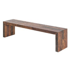 Large Wood Farmhouse Bench, 71"W