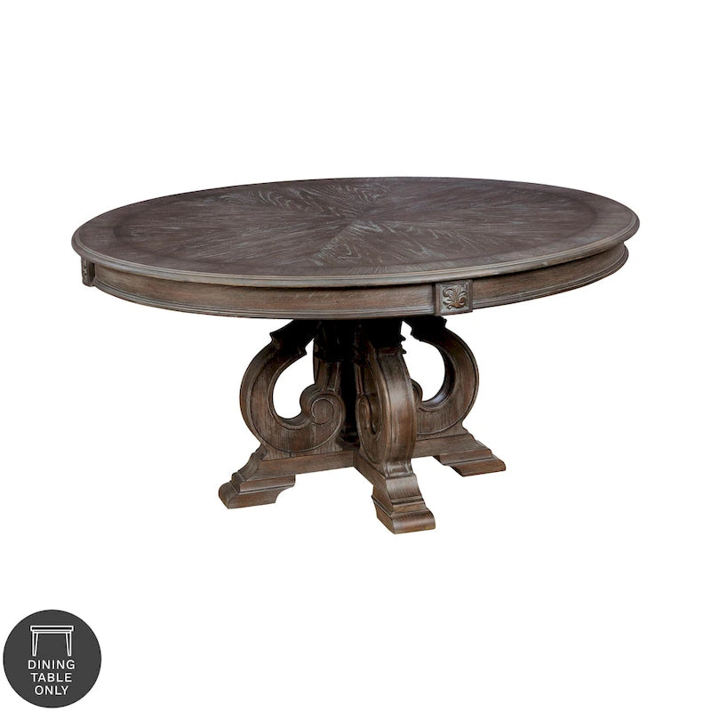 Cornerways Rustic Brown 60-inch Wood Round Dining Table