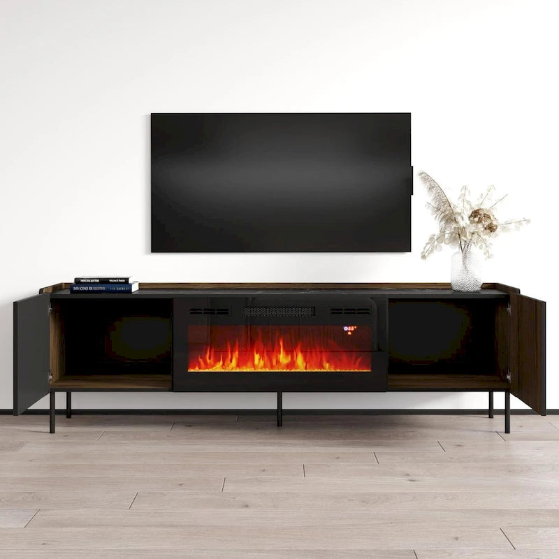 Brandy 180 BL-EF Fireplace TV Stand