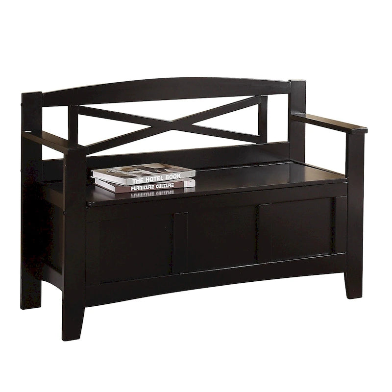 Entryway Storage Bench with Flip-Up Seat, 39"W