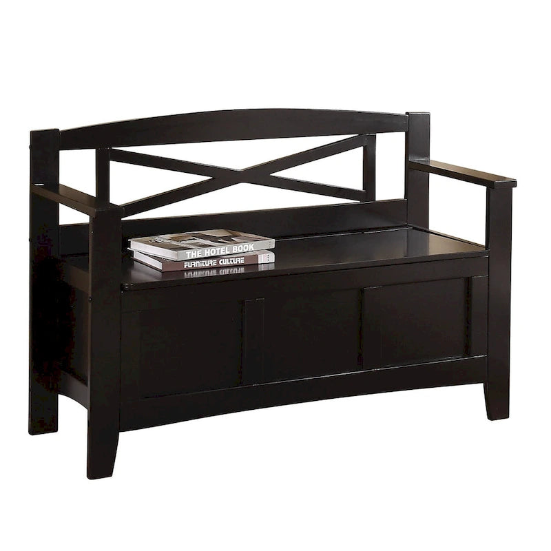 Entryway Storage Bench with Flip-Up Seat, 39"W