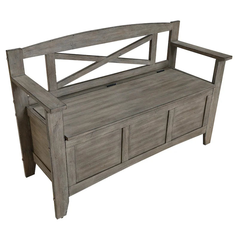 Entryway Storage Bench with Flip-Up Seat, 39"W